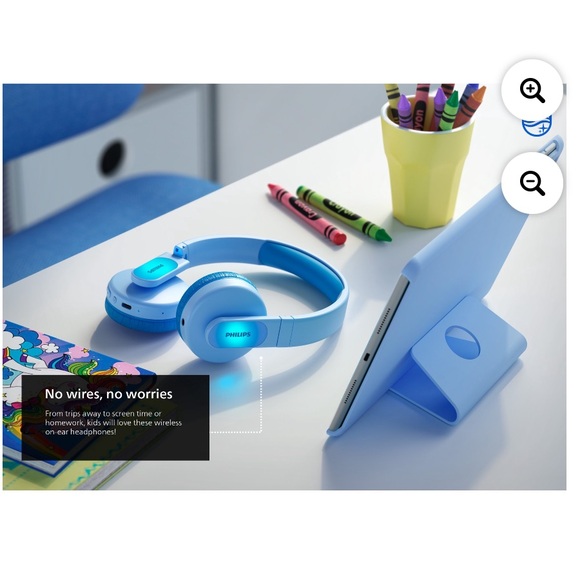 Philips K4206 Kids Wireless on-Ear Headphones with Parental Controls, (NWT) - Picture 9 of 11